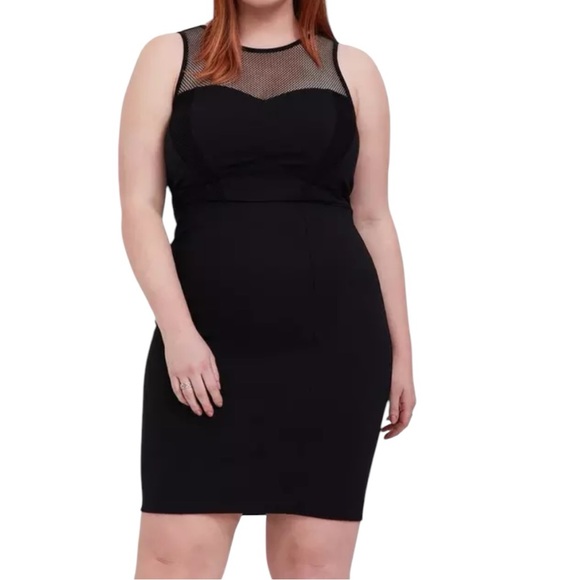 Torrid Her Universe Marvel Black Widow Black Mini Bodycon Dress NWT Size 14 - Picture 1 of 4